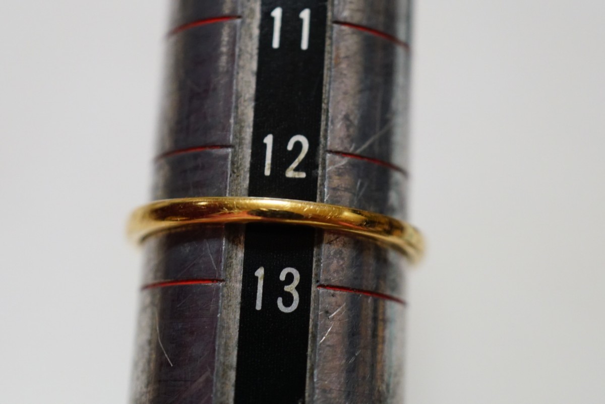 x43 18金 天然スタールビー ダイヤモンド リング 指輪 12.5号 ヴィンテージ アクセサリー 18C刻印 ビンテージ アンティーク コランダム_画像6
