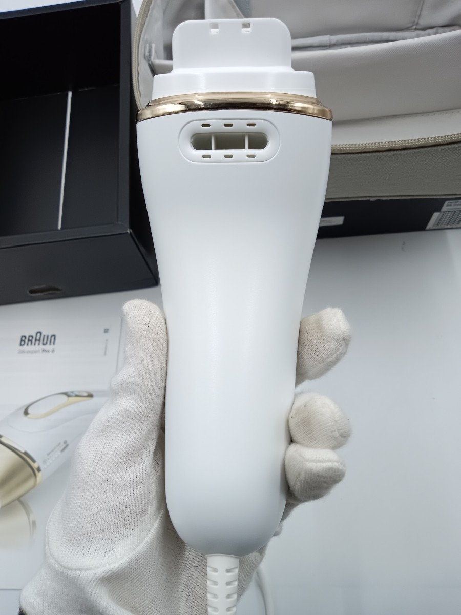 ☆BRAUN ブラウン 光美容器 PL-5117 Silk-expert Pro 5 白 袋・箱付き 通電確認済_画像5