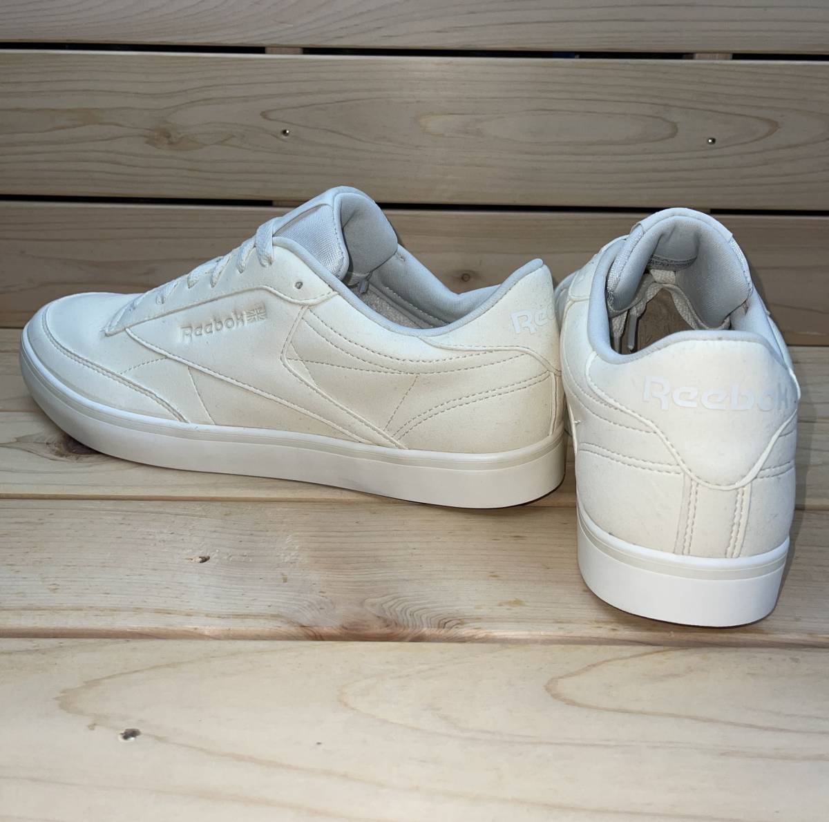 リーボック 28.5cm クラブ シー FVS ベージュ ホワイト Reebok CLUB C FVS メンズ スニーカー ** ①_画像3