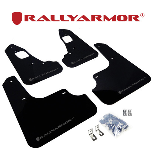 Rally Armor 2007-2015 三菱 ランサー エボリューションX CZ4A マッドフラップ ブラック/グレー 正規輸入品_画像1