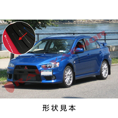 Rally Armor 2007-2015 三菱 ランサー エボリューションX CZ4A マッドフラップ レッド/ホワイト 正規輸入品_画像3