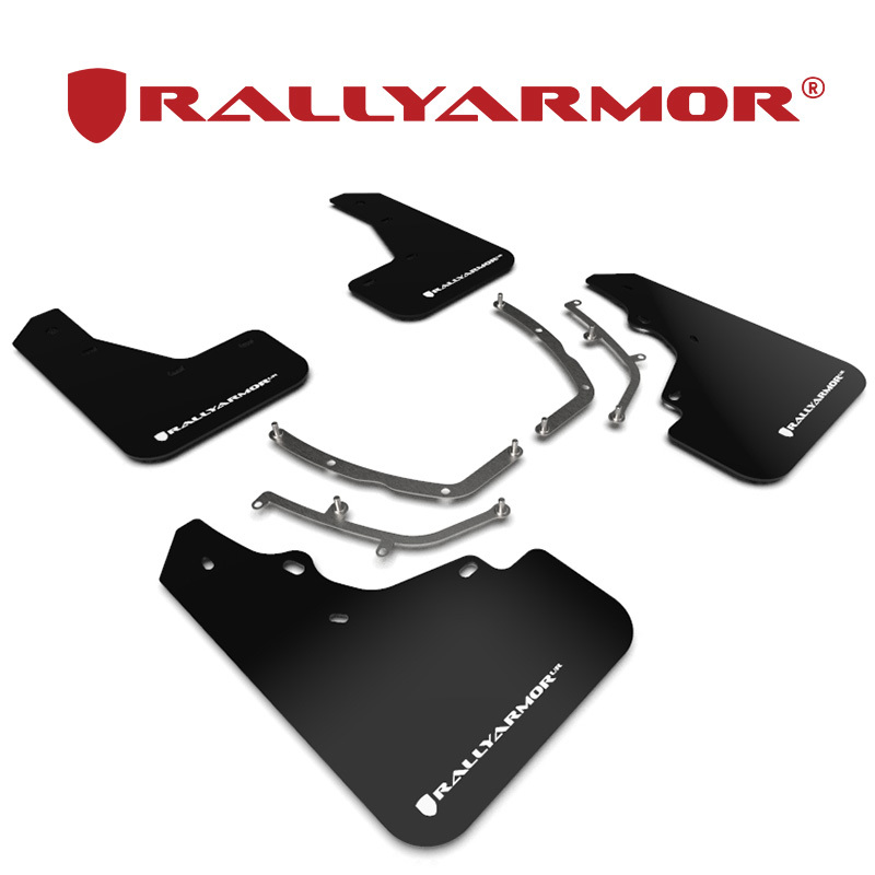 Rally Armor 2019- マツダ MAZDA3 ファストバック BP系 マッドフラップ ブラック/ホワイト 正規輸入品_画像1