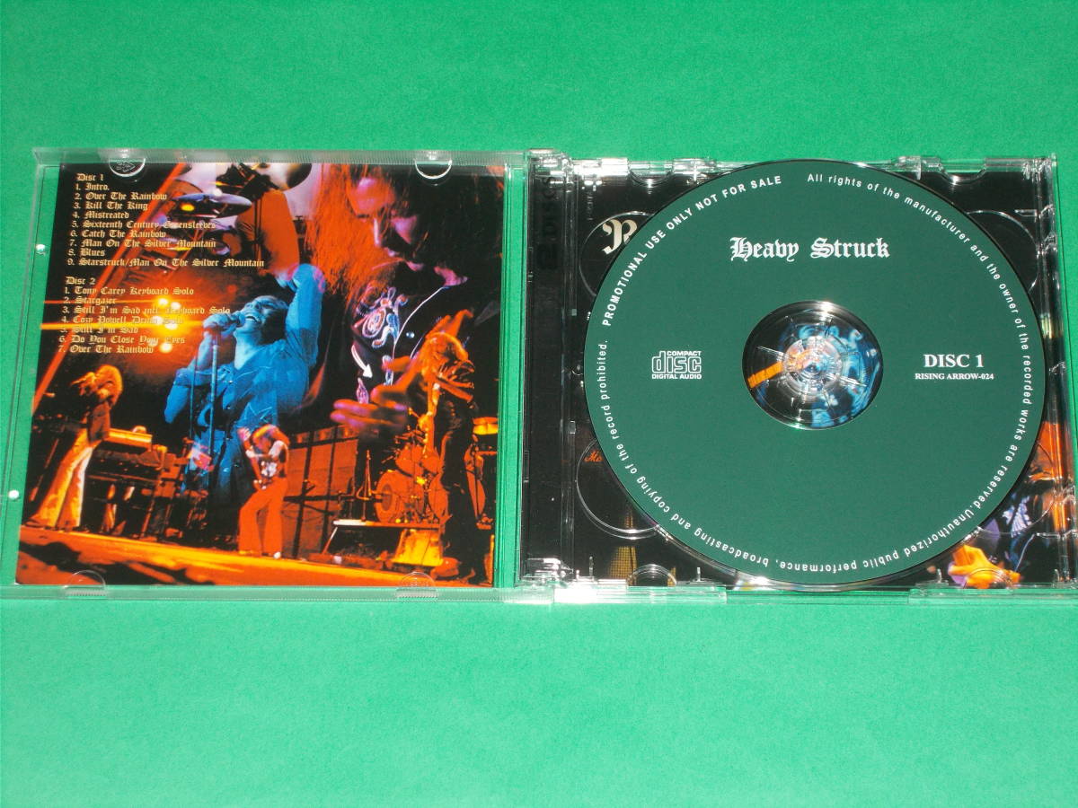 RAINBOW レインボー★HEAVY STRUCK (2CD)★RISING ARROW-024 ライジングアロー★1976年12月8日 厚生年金会館公演★大阪_画像3