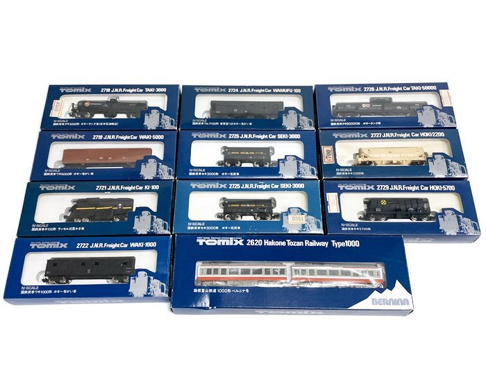 TOMIX トミックス 箱根登山鉄道1000形ベルニナ号 国鉄貨車 など 11個 まとめて Nゲージ 電車 車両 鉄道模型 ジオラマ 鉄道コレクション