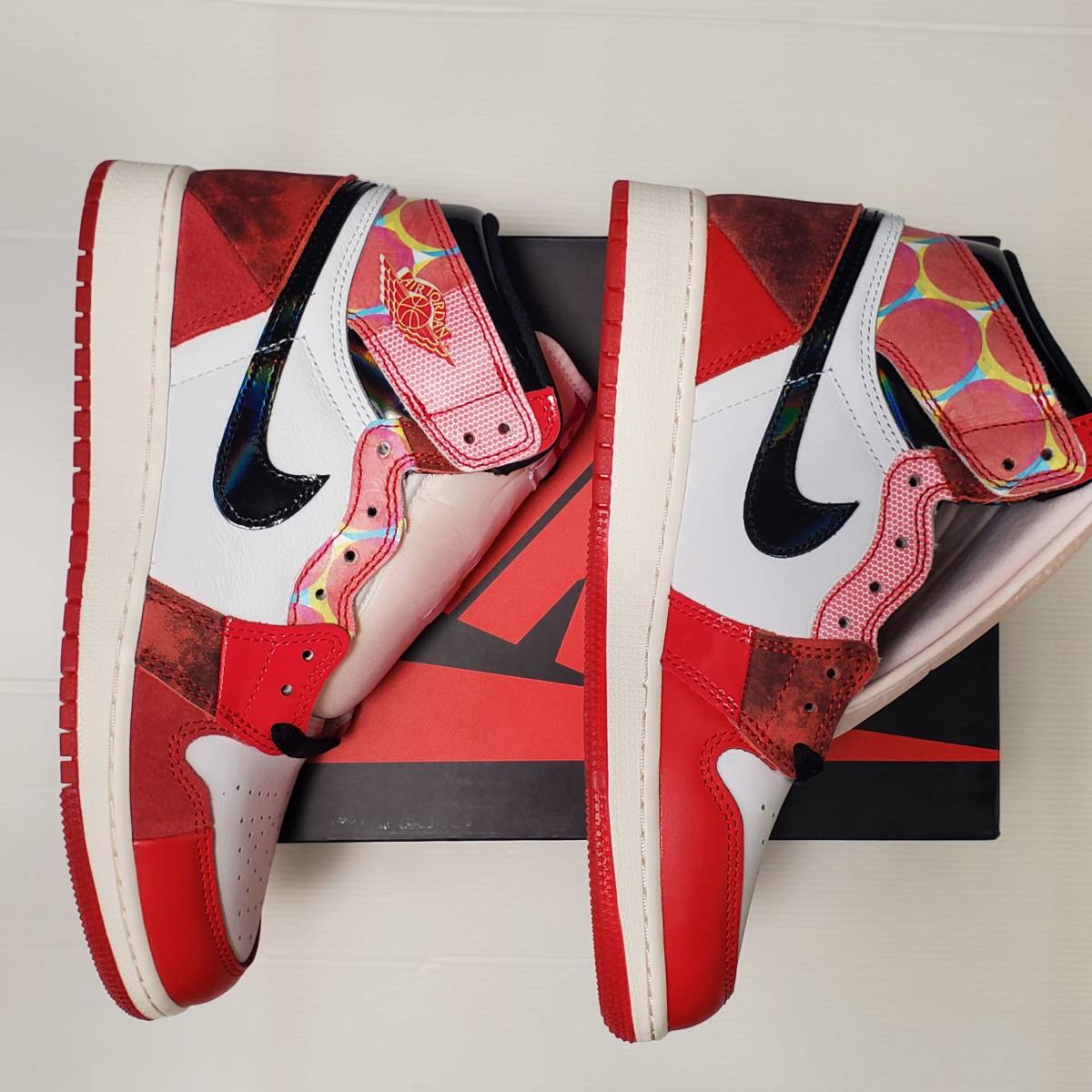 MARVEL × AIR JORDAN 1 RETRO HIGH OG SP GS NEXT CHAPTER DV1753-601 24.5cm ナイキ ジョーダン スパイダーマン ネクスト チャプター_画像3