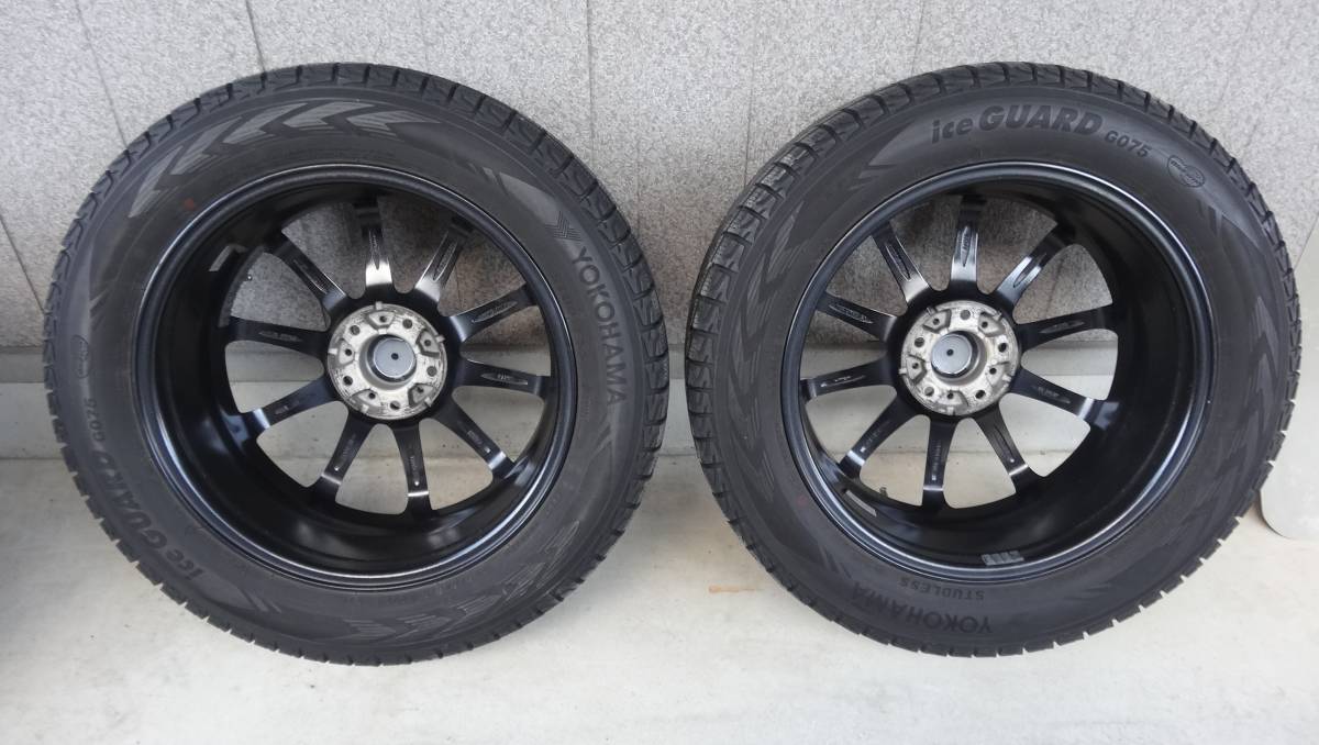 スタッドレスタイヤホイールセット 225/60R18 2019年製 ヨコハマ アイスガード SUV G075　MID シュナイダー スタッグ 中古品　RAV4_画像7