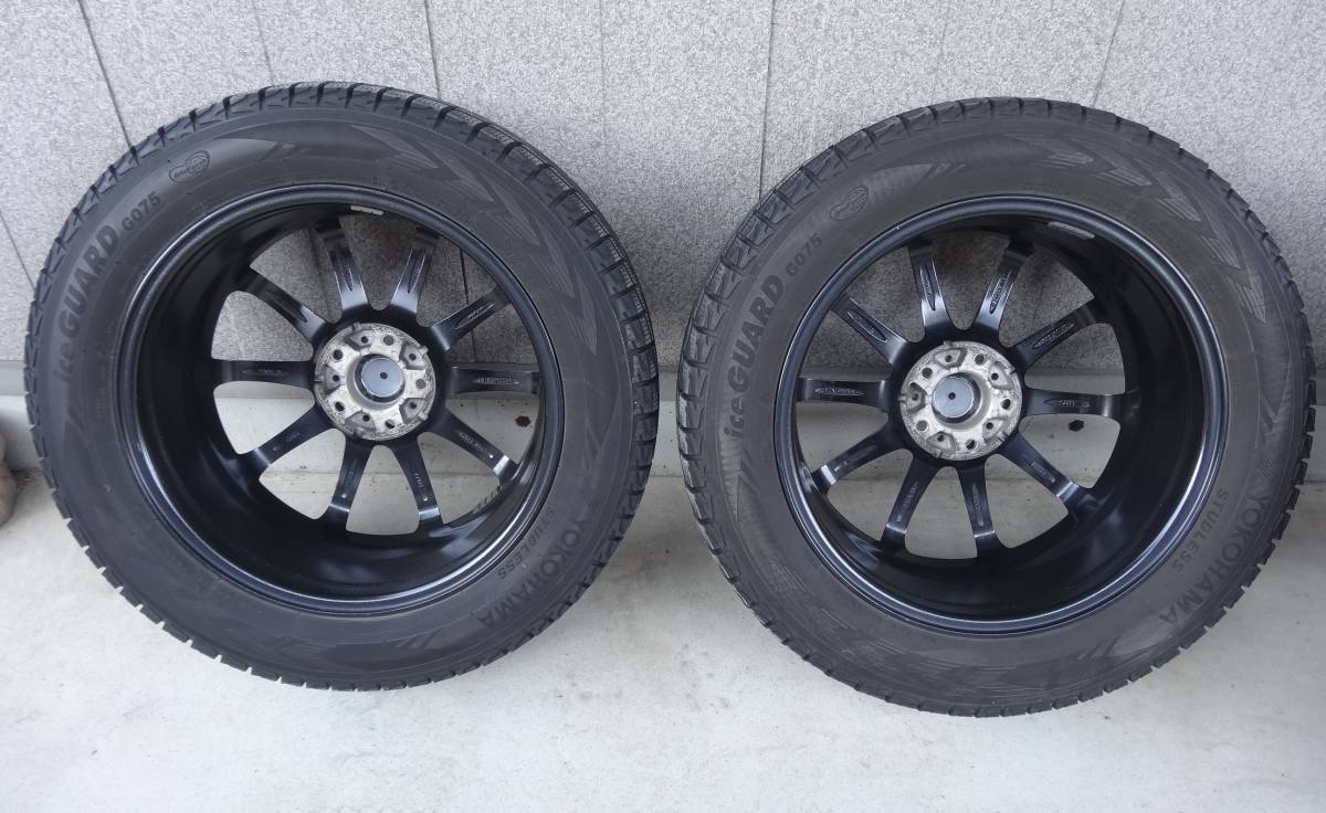 スタッドレスタイヤホイールセット 225/60R18 2019年製 ヨコハマ アイスガード SUV G075　MID シュナイダー スタッグ 中古品　RAV4_画像6