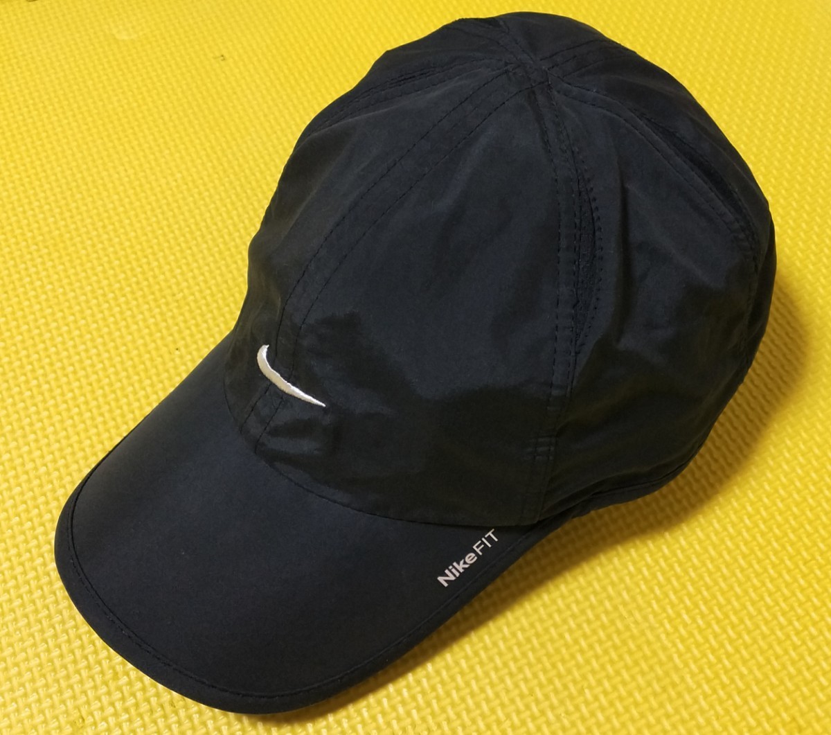 NIKE ナイキ ランニング キャップ 帽子 CAP ブラック 黒_画像1