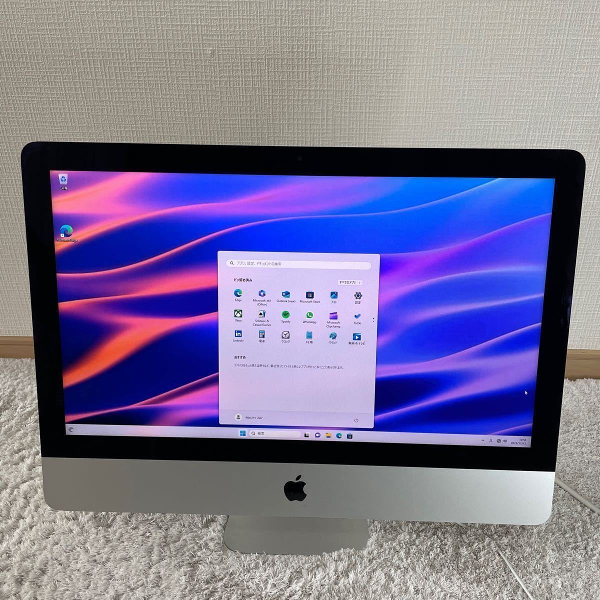 Apple iMac 2013 MEM8GB HDD1TB Windows11 & Mac OS X_画像1