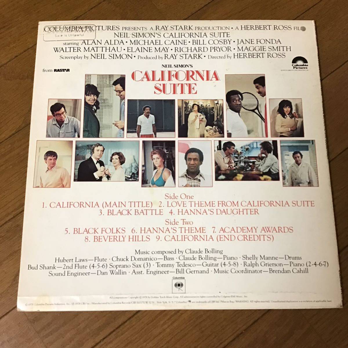 US запись белый промо / Claude Bolling / Neil Simon\'s California Suite