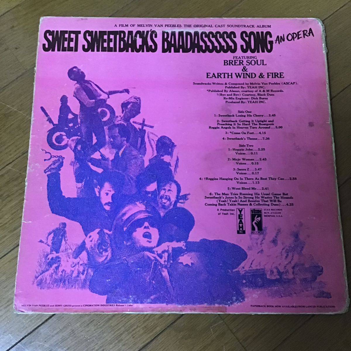 US盤 / Melvin Van Peebles / Sweet Sweetback's Baadasssss Song (An Opera) Stax STS-3001_画像2