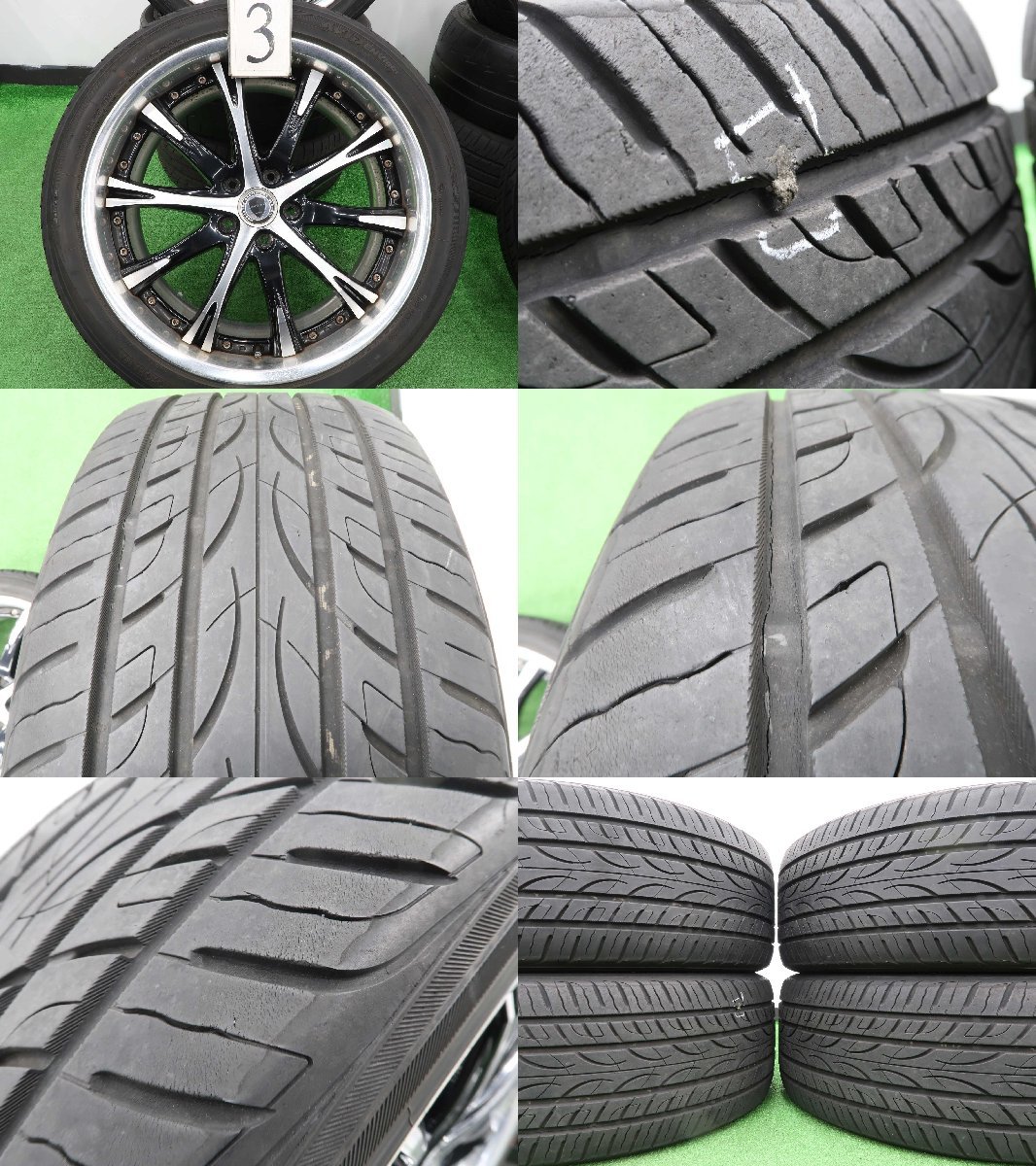 ジャンク 4本 WORK シュバート SW4 20インチ 8.5J +45 ラジアル ヨコハマ AVID ENVigor 2020 245/40R20 アルファード ヴェルファイア 30 HV_画像10