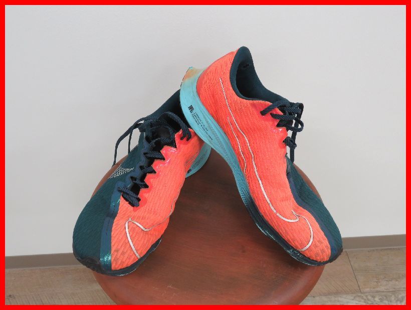 2311★SD-1207★Nike ナイキ　Zoom Rival Fly 2 　HKNE 　CD4574 300　オレンジ・グリーン　ランニング　27ｃｍ　中古_画像1