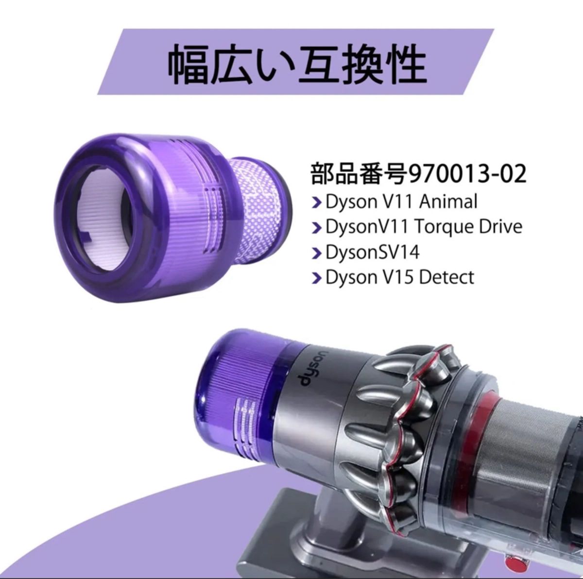 【4個セット】ダイソン 掃除機 部品 フィルターDyson V11 Animal、V11 Torque Drive、SV14