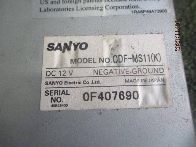 (0200)SANYO サンヨー CDMDプレーヤー CDF-MS11_画像7