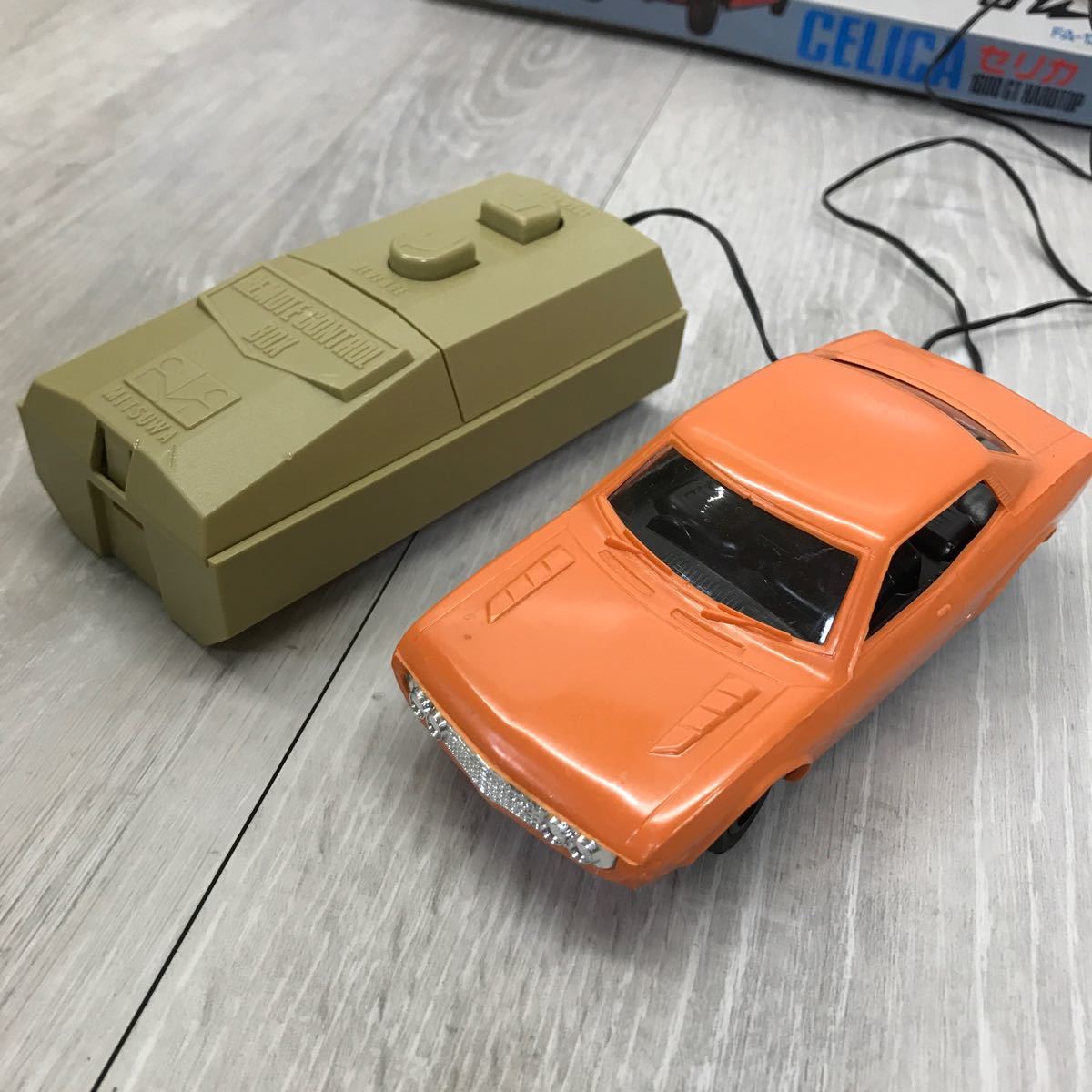 809 ミツワモデル セリカ celica エスコンミニシリーズ S-CON リモコン GT オレンジ 箱説 自動車 おもちゃ レトロ _画像2