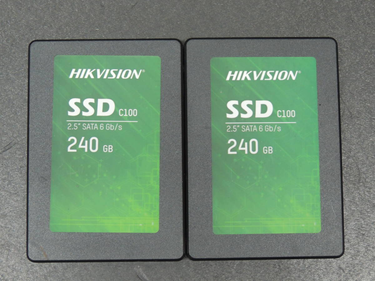 【2台まとめ売り/検品済み】HIKVISION C100 SSD 240GB HS-SSD-C100 240G (使用時間：0h・46h) 管理:セ-75_画像1
