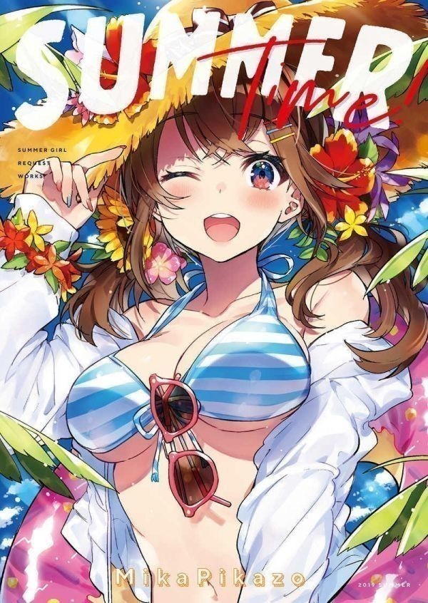 「SUMMER TIME!」 MikaPikaZo 同人誌 イラスト集/ Ａ４ 44p 輝夜月　ピンキーポップヘップバーン Vtuber_画像1