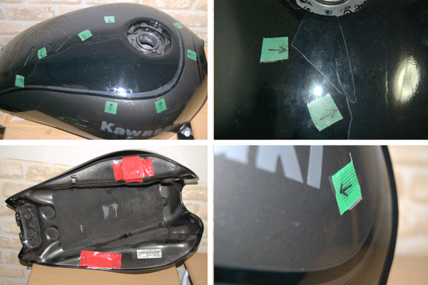  Zephyr 750 RS# оригинальный экстерьер комплект # редкий распроданный * топливный бак ржавчина нет!! покраска . дефект иметь * старый машина *Kawasaki/ Kawasaki 