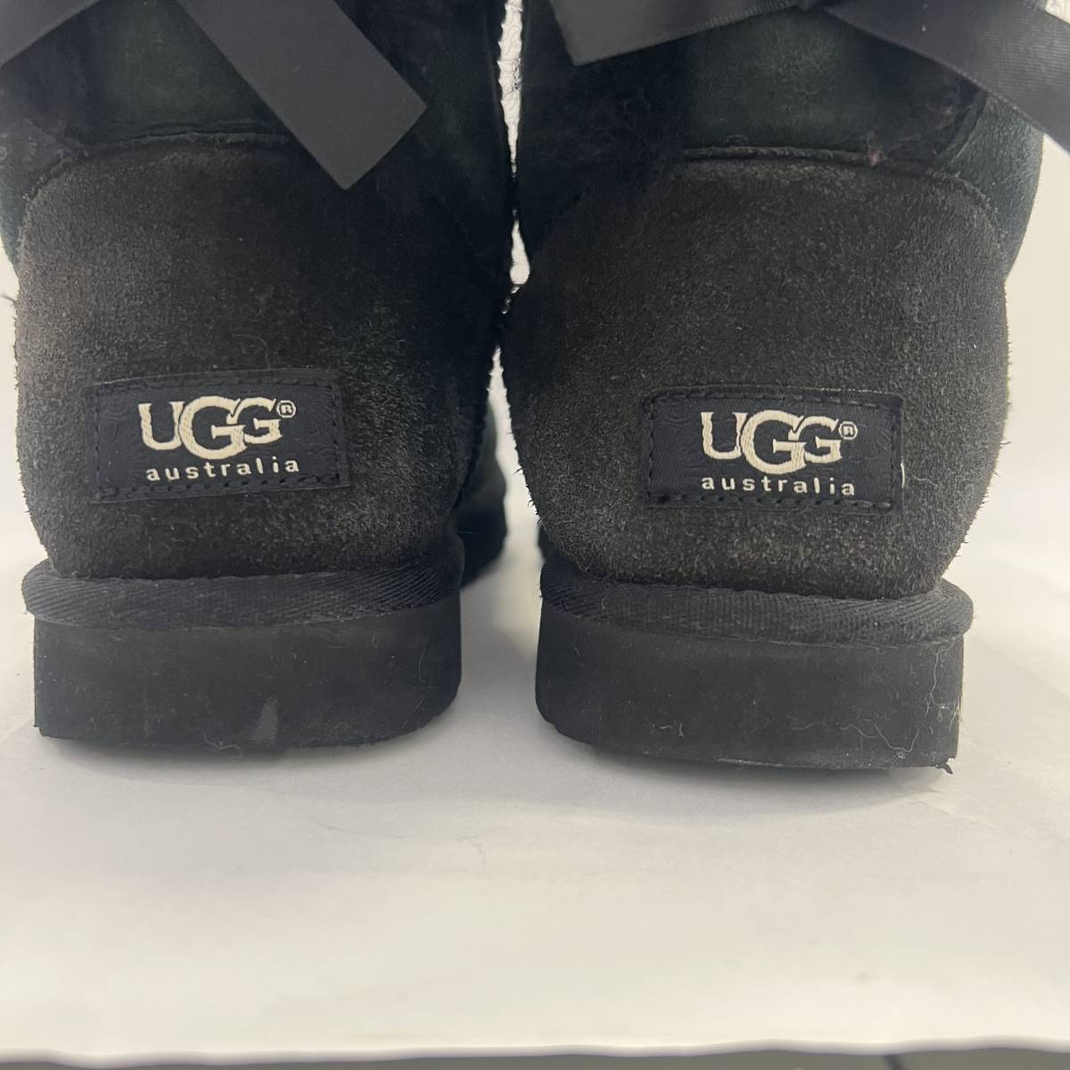 UGG　アグ―　ブーツ　バックリボン　US7　24㎝　F27114E　S/N1002954_画像6