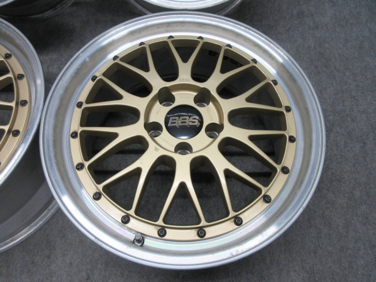 BBS LM 18 クラウン セルシオ クレスタ マークⅡ アルファード ヴェルファイア Z33 Z32 FD3S RX-7 スカイライン 人気のゴールド_画像5