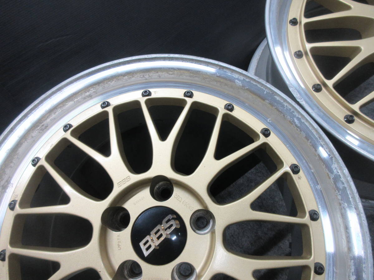 BBS LM 18 クラウン セルシオ クレスタ マークⅡ アルファード ヴェルファイア Z33 Z32 FD3S RX-7 スカイライン 人気のゴールド_画像8