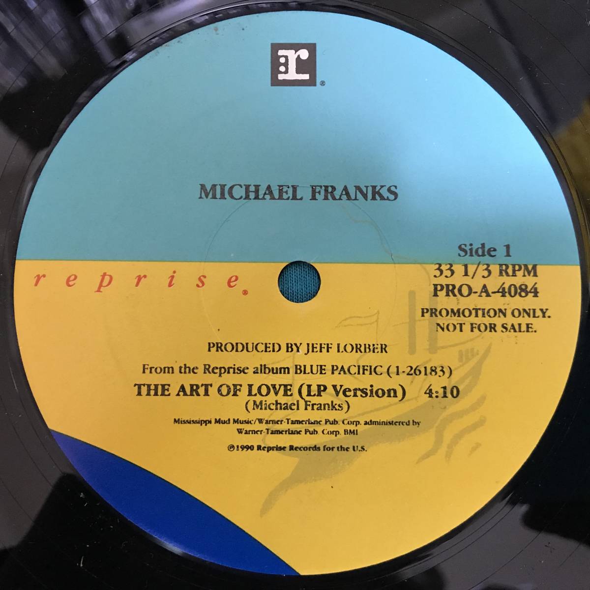 12”●Michael Franks / The Art Of Love USプロモ盤 PRO-A-4084 AOR メロウ・ダンサー _画像3