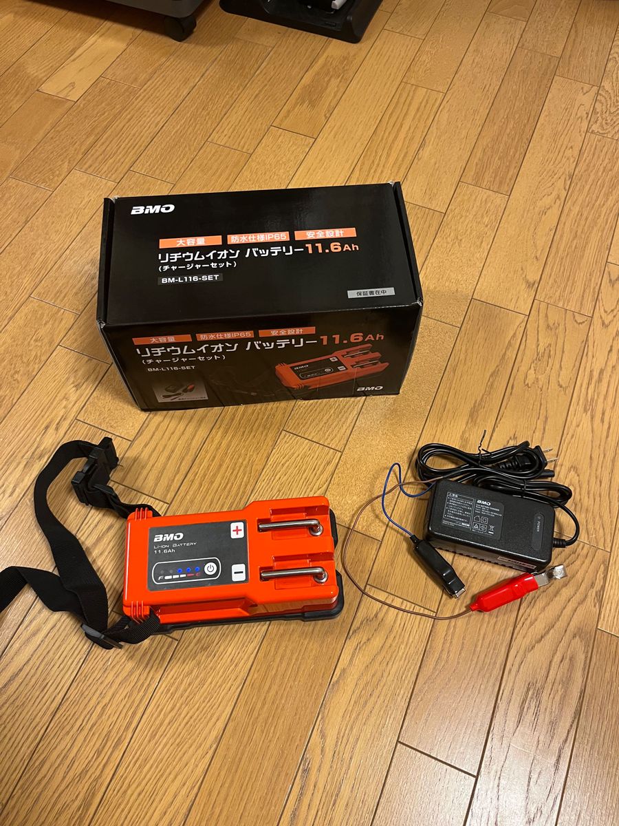 t80 リチウムイオンバッテリー11.6Ah チャージャーセット20回程度使用 BMO JAPAN 11.6Ah リチウムイオンバッテリー/チャージャーセット