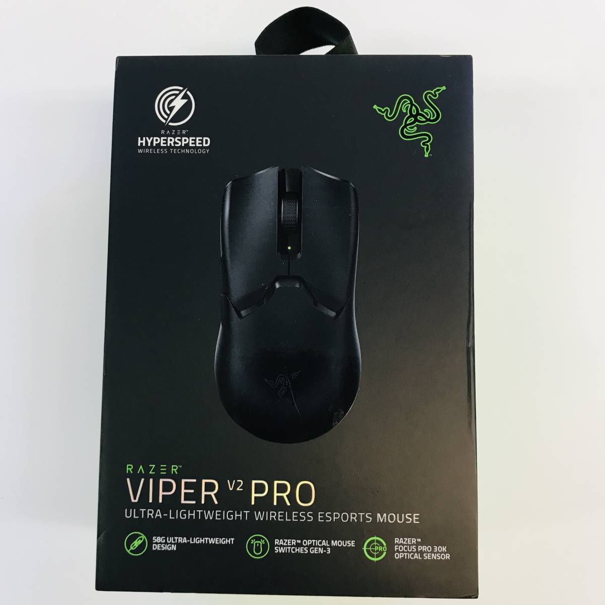 【1円オークション】 Razer Viper V2 Pro ゲーミングマウス 超軽量 Focus Pro 30K オプティカルセンサー 30000DPI 高速無線 TS01A000151_画像1