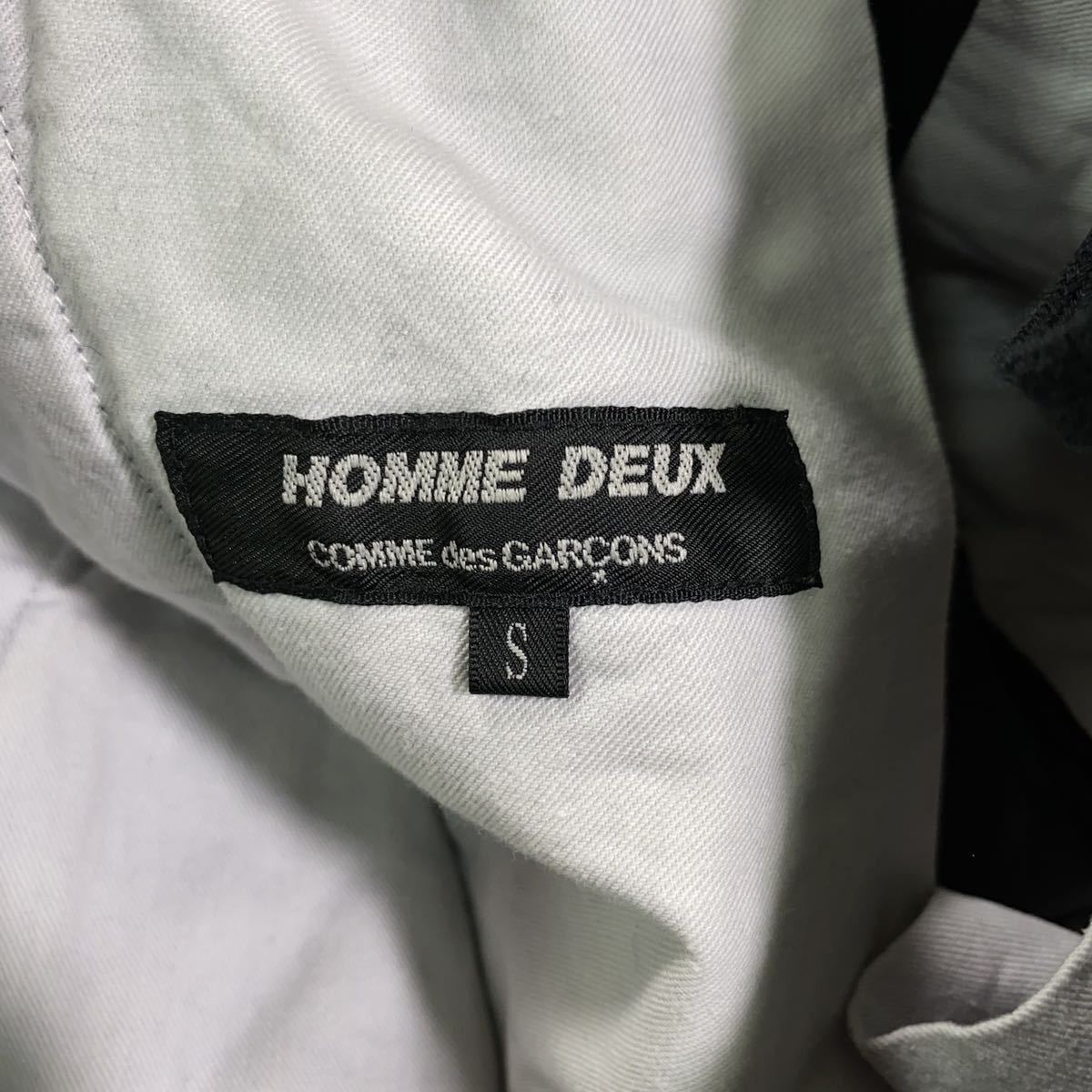 希少　COMME des GARCONS HOMME DEUX コムデギャルソンオムドゥ■AD2019 川久保玲　■縮絨　染色加工■ワイド テーパード イージーパンツ_画像3