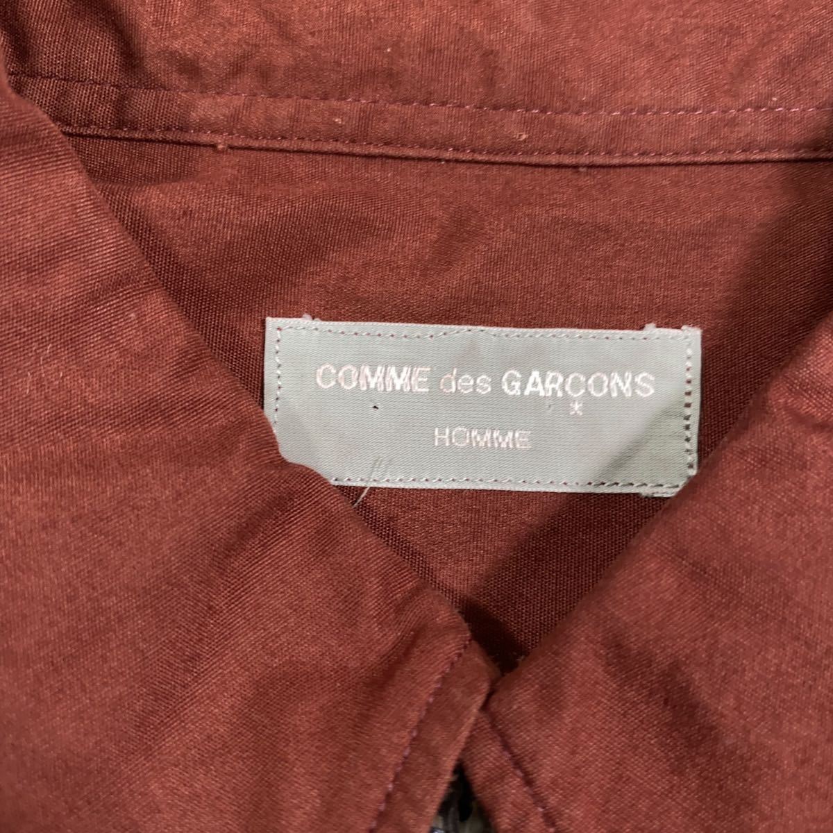 希少　COMME des GARCONS HOMME コムデギャルソンオム　■90s AD1990 田中オム　■レギュラーカラー　■長袖シャツ　■ヴィンテージ_画像3