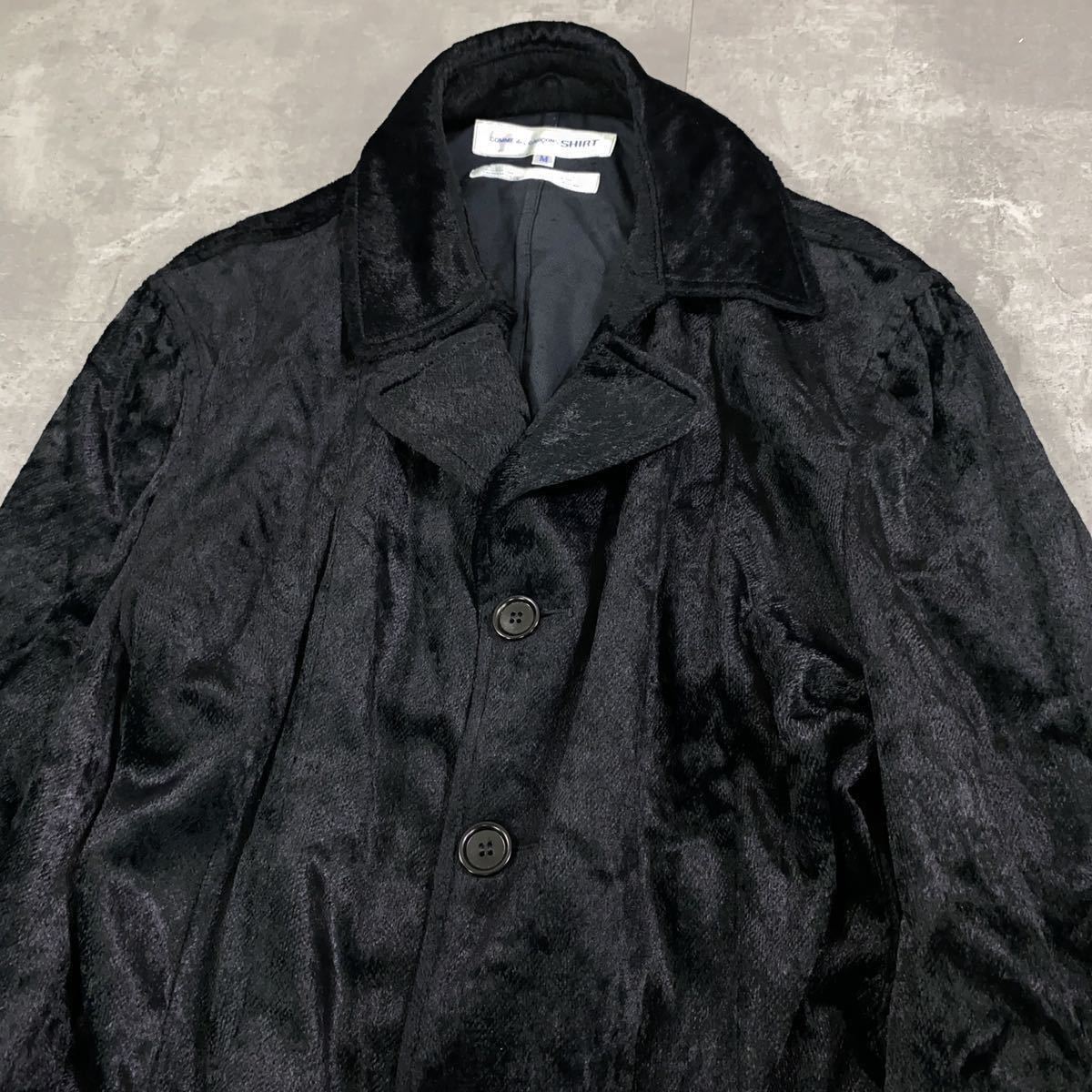 超希少　COMME des GARCONS SHIRT コムデギャルソンシャツ■00s 川久保玲　■ファー　■テーラード ジャケット■アーカイブ コレクション_画像5