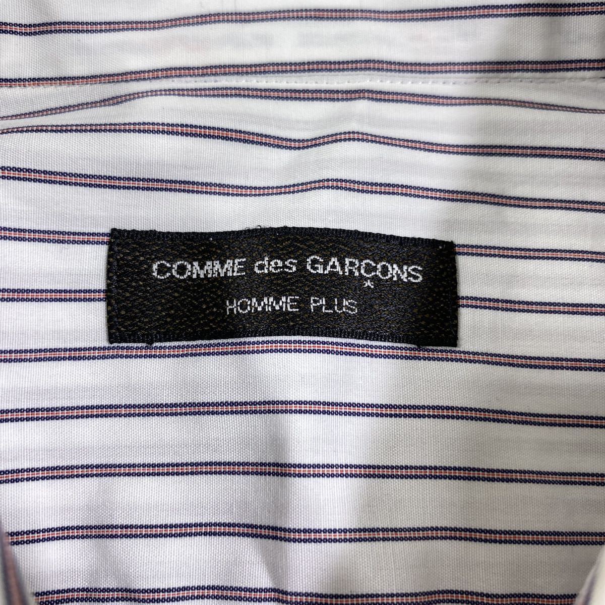 希少　COMME des GARCONS PLUS コムデギャルソンオムプリュス　■90s 川久保玲　■ストライプ　■長袖シャツ　■ヴィンテージ アーカイブ_画像3