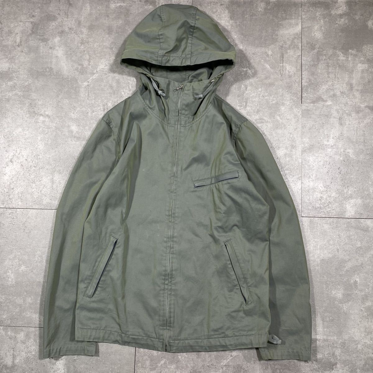 希少　COMME des GARCONS HOMME コムデギャルソンオム■AD2001 田中オム■製品洗い 加工 玉虫 光沢■6ZIP フード■ブルゾン ジャケット _画像2