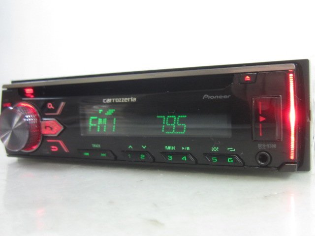 [81A:B2] カロッツェリア DEH-5300 CD USB ラジオ Bluetoothオーディオ 1DINデッキ ※動作確認済み_画像2