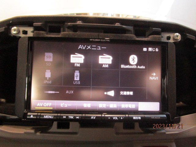 [97B_A7] 三菱電機 メモリーナビ NR-MZ25 SD ラジオ Bluetoothオーディオ 法人向けモデル 地図データ2017年 ※動作確認済み_画像5