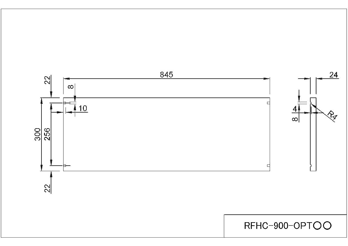 【法人様限定】送料無料 新品 [Jシリーズ] ハイカウンター棚板 W900用 ナチュラル RFHC-900-OPTNJ_画像4