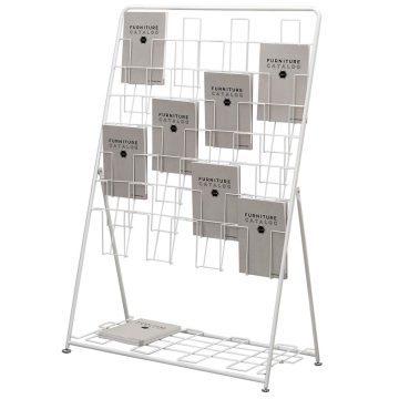 [ juridical person sama limitation ] free shipping new goods pamphlet stand 7 step 4 row white RFPFS-QUWH