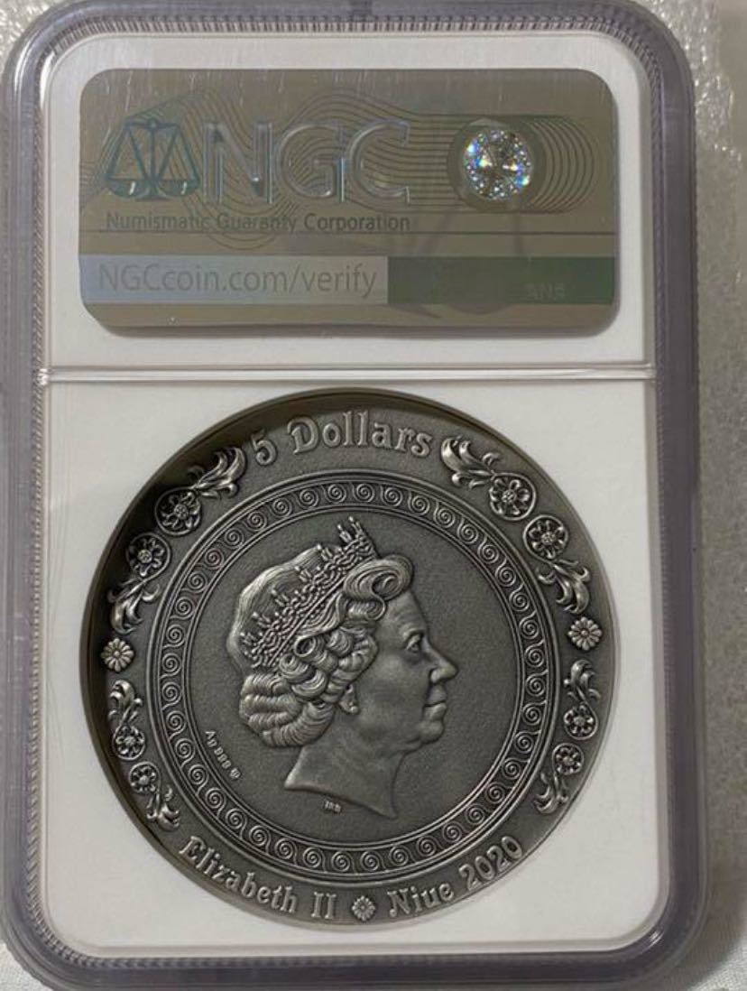 【最高鑑定／MS70】2020　アフロディーテ　ウェヌス　女神　銀貨　ビーナス　コイン　NGC_画像6