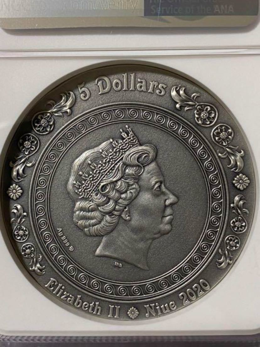【最高鑑定／MS70】2020　アフロディーテ　ウェヌス　女神　銀貨　ビーナス　コイン　NGC_画像7