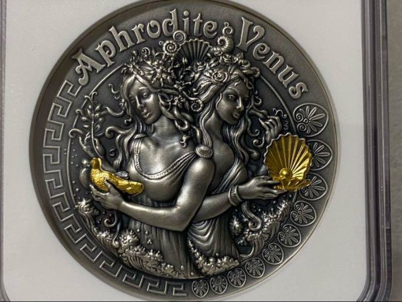 【最高鑑定／MS70】2020　アフロディーテ　ウェヌス　女神　銀貨　ビーナス　コイン　NGC_画像3