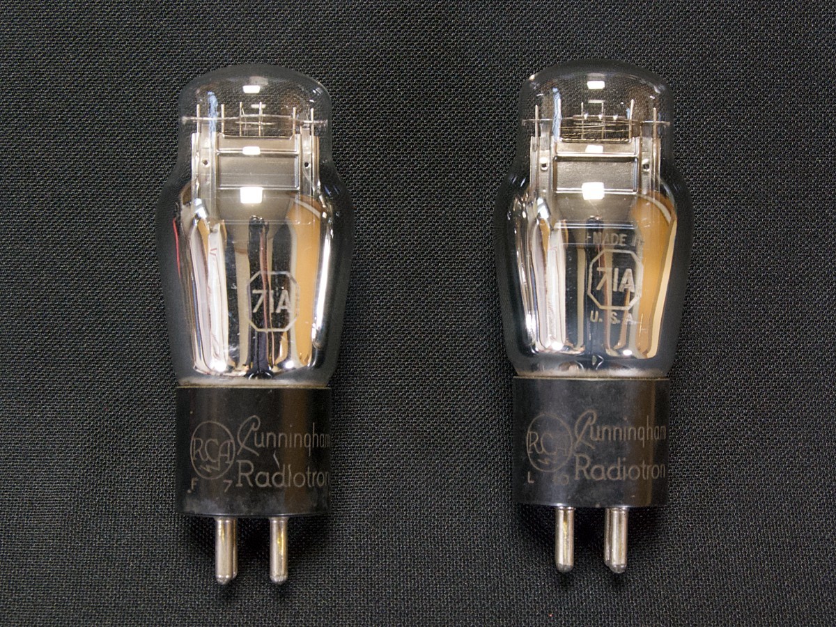 ♪♪RCA 71A 出力管 刻印ベース NOS品ペア #2411、RCAビンテージ ♪♪RCA 71A 出力管 刻印ベース NOS品ペア #2411、RCAビンテージ