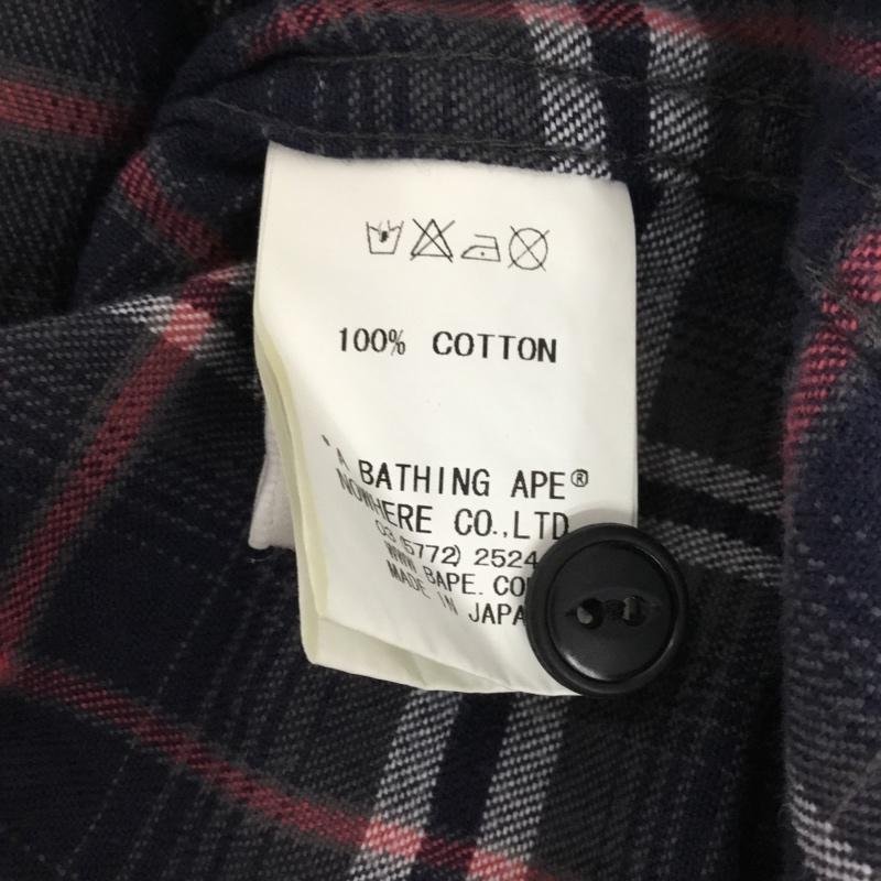 A BATHING APE S A Bathing Ape shirt, blouse long sleeve URSUS BAPE flannel shirt Shirt Blouse 10072220