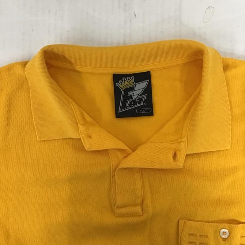 FAT надпись нет efei чай рубашка-поло короткий рукав Polo Shirt оранжевый / orange / 10072352