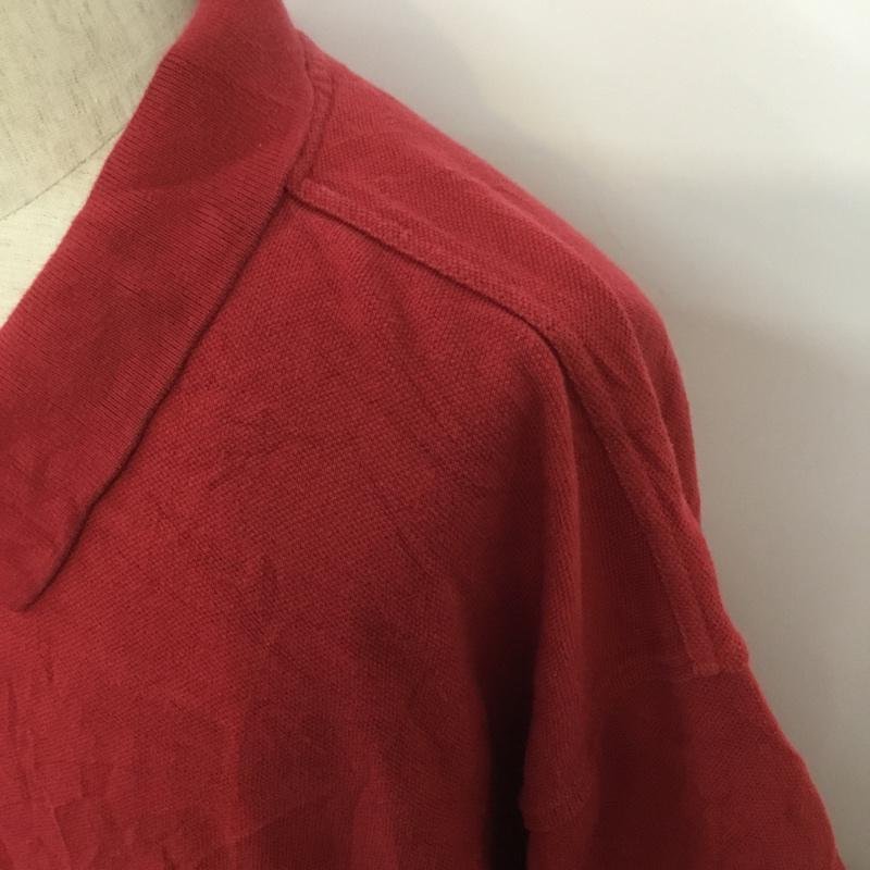 USED 表記無し 古着 ポロシャツ 半袖 3X Polo Shirt 赤 / レッド / 10069968_画像7