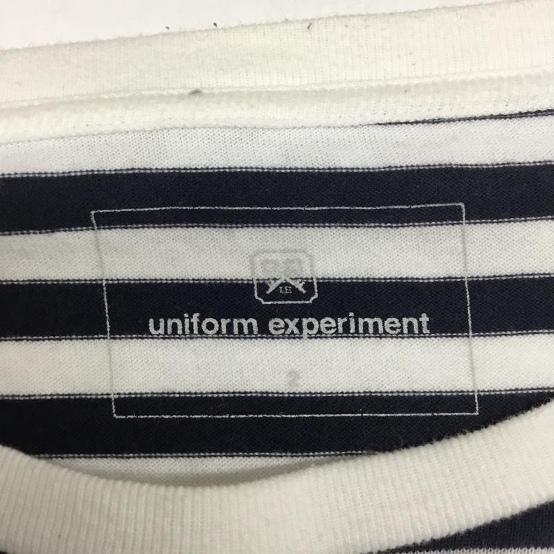 uniform experiment 2 ユニフォームエクスペリメント Tシャツ 長袖 UE-180065 FAKE LAYERED HEM LOGO BORDER TEE T Shirt 10083376_画像7