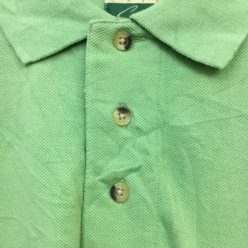 USED XL 古着 ポロシャツ 半袖 コットン 鹿の子 胸ポケット Polo Shirt 薄緑 / ライトグリーン / 10058390_画像3