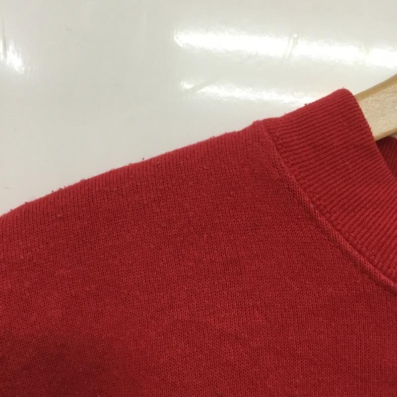 USED M 古着 トレーナー 長袖 スウェット 裏起毛 プリント Sweat Sweatshirt 赤 / レッド / 10062665_画像7