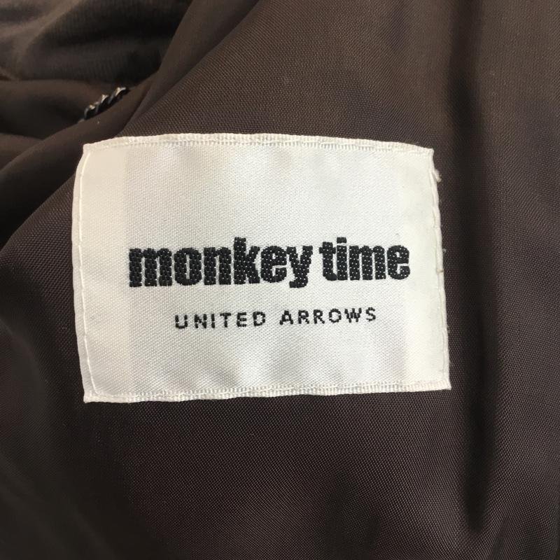 MONKEY TIME S モンキータイム ジャケット、上着 レザージャケット ラムレザー 羊革 ノーカラー ジップアップ Jacket 10047020_画像8