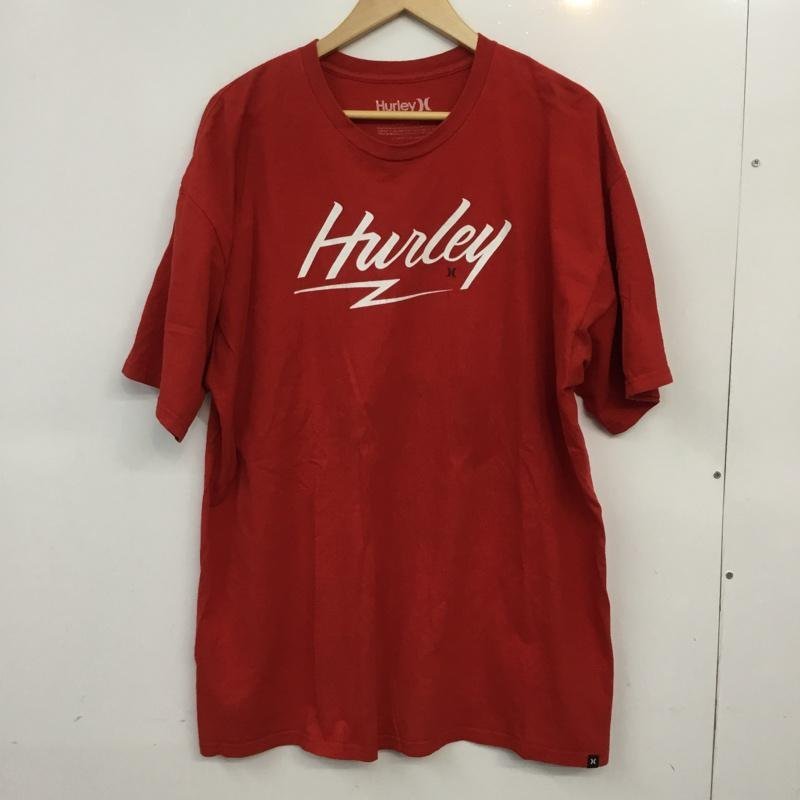 USED XL 古着 Tシャツ 半袖 クルーネック ロゴ 筆記体 T Shirt 赤 / レッド / 10061771_画像1